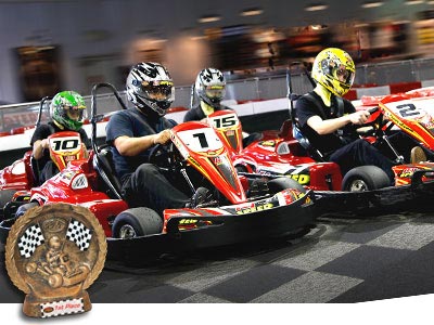 grand prix with trophy