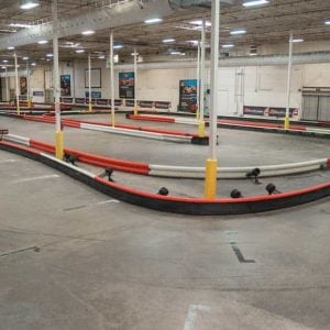 the indoor kart track at k1 speed austin