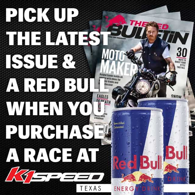 Red Bull Paddock K1 Speed Texas K1 Speed K1 Speed