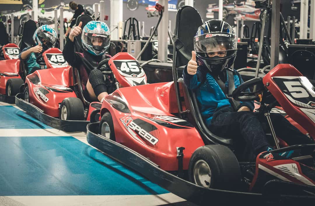 birthday party at k1 speed kids in go karts