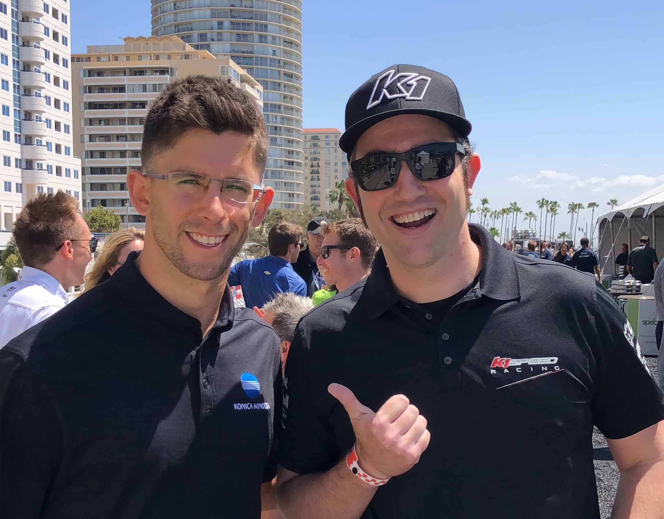 Jordan Taylor and Ryan Jurnecka of K1 Speed at the Grand Prix of Long Beach