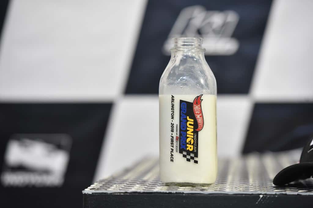 hot wheels indycar junior grand prix milk bottle
