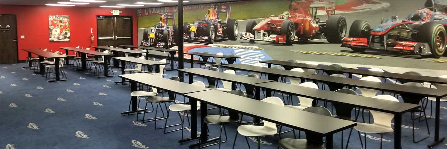 K1 Speed Sacramento Red Bull Room