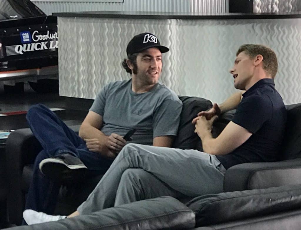 josef newgarden chats with ryan jurnecka at k1 speed torrance