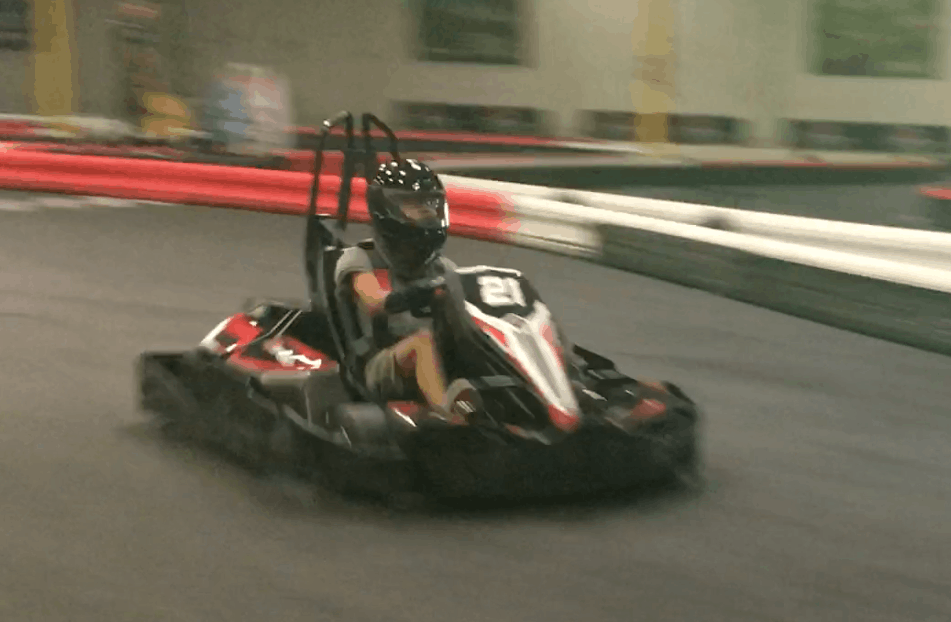 Picture of Christian racing on track 1 in Irvine