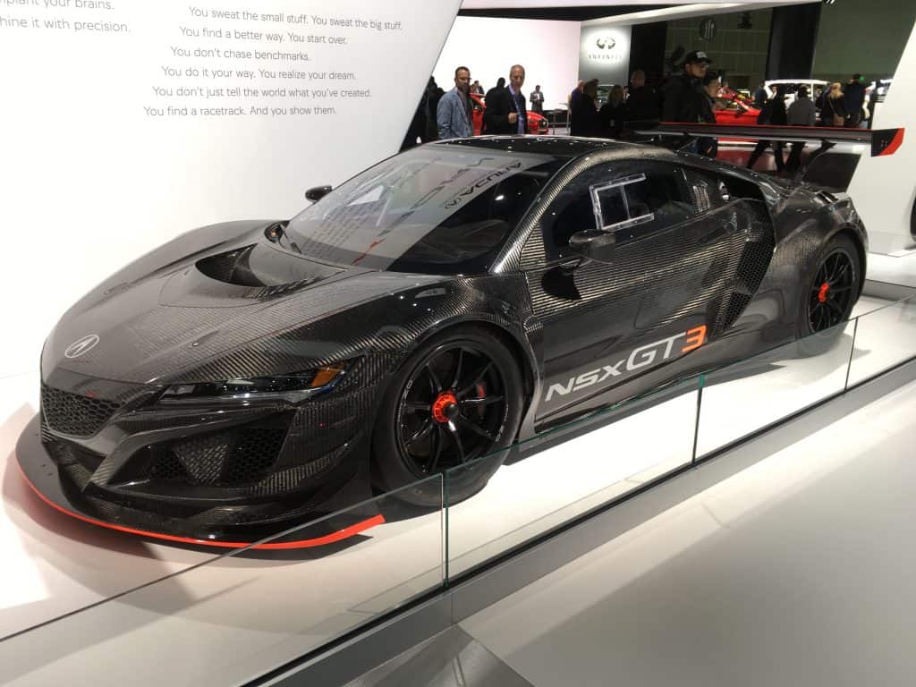 Acura NSX GT3 raw carbon fiber