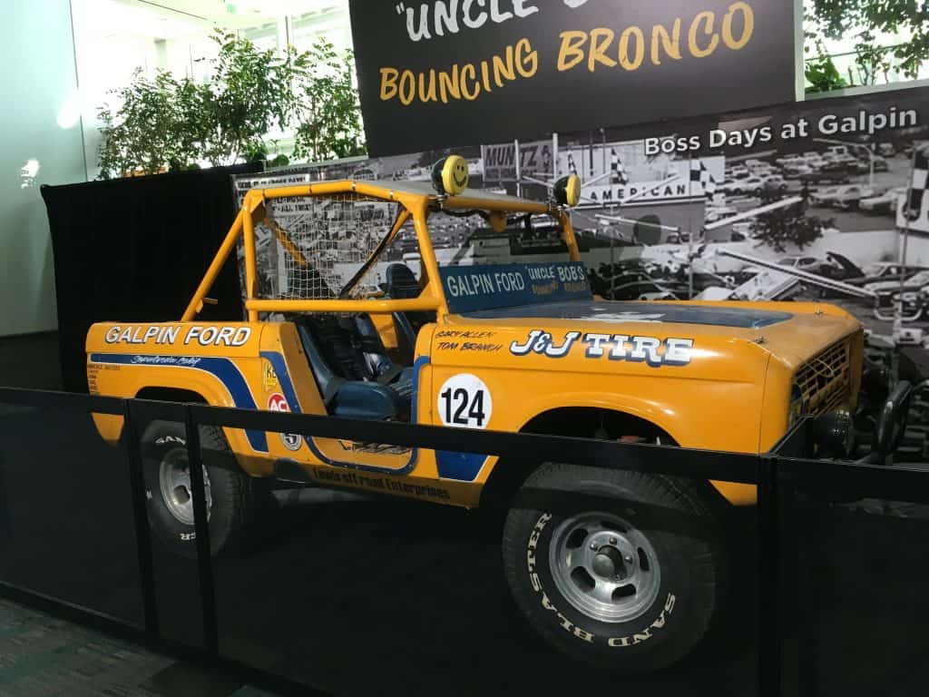 uncle bob's bouncing bronco at la auto show