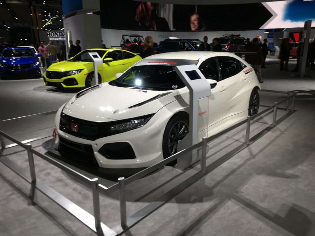 civic type r tcr racecar la auto show