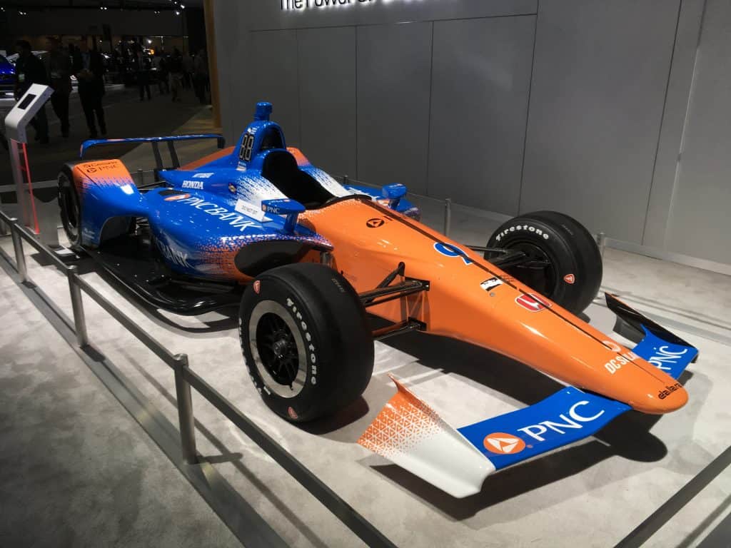 2018 indycar dallara honda chip ganassi car driven by scott dixon