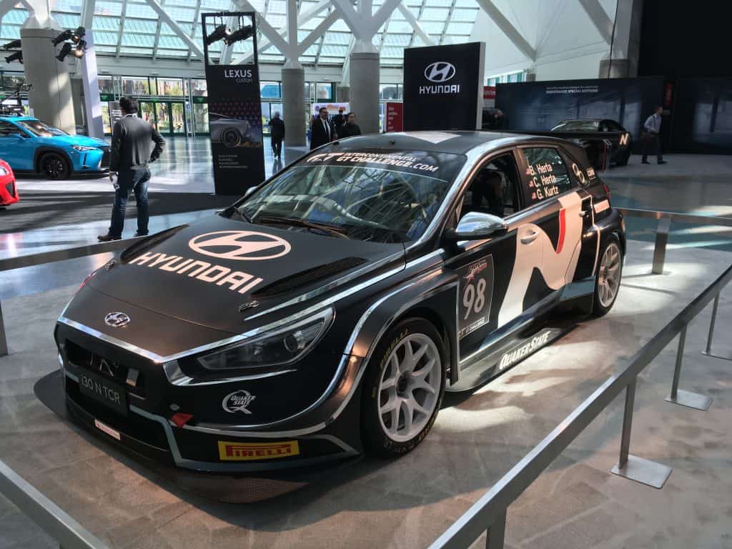 hyundai i30n tcr herta car at la auto show