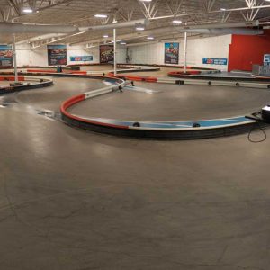 the indoor kart track at k1 speed arlington