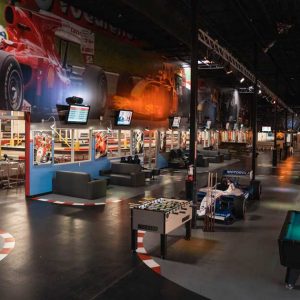 the lobby at k1 speed austin