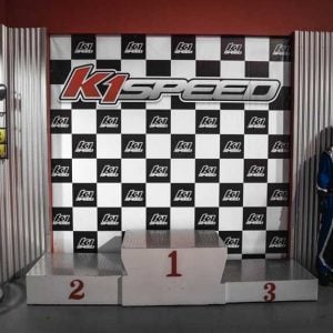 the podium at k1 speed austin
