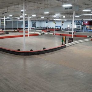 the indoor go kart track at k1 speed dallas