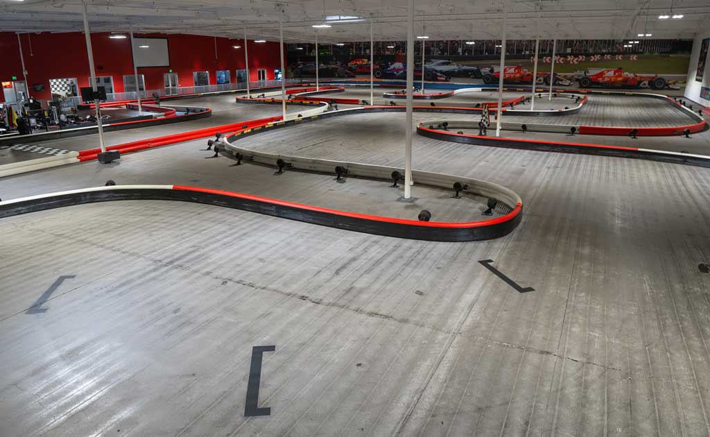 a shot of the track at k1 speed dublin