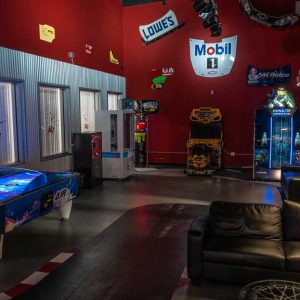 the gaming area at k1 speed dublin