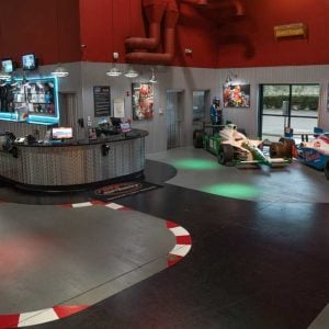 the lobby at k1 speed indy