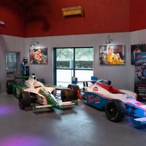 indycars on display at k1 speed indy