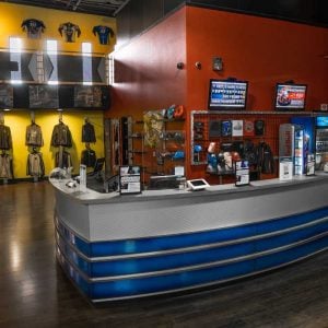 The front counter at K1 Speed Sacramento