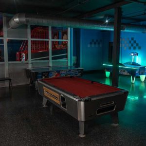 the gaming area inside k1 speed sacramento