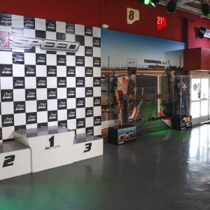 the podium at k1 speed san diego