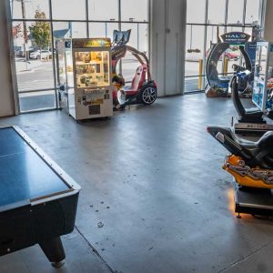 the arcade at K1 Speed San Francisco