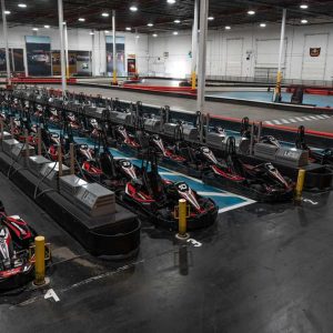 the pits with go karts at k1 speed santa clara