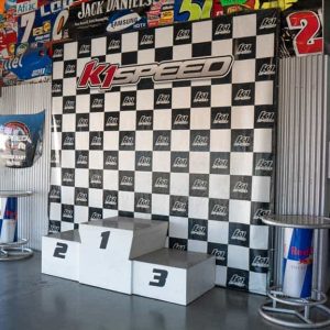 the podium at K1 Speed Torrance