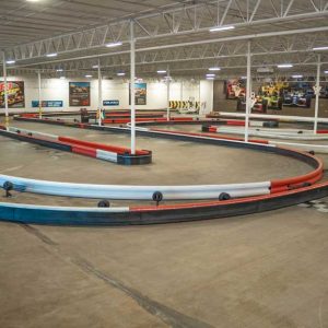 the indoor go kart track at k1 speed houston