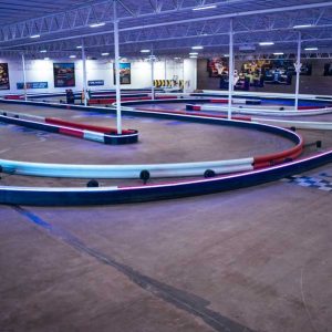 the led-lit track at k1 speed houston