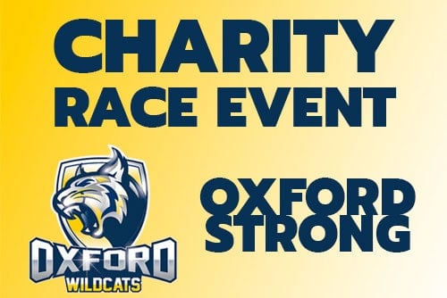 featured image for blog about the charity race event in oxford featuring oxford wildcats logo