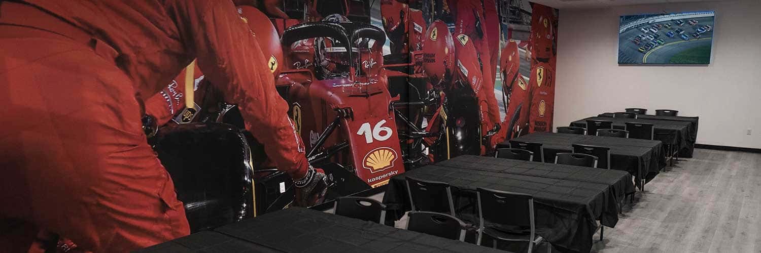 The F1 Room inside K1 Speed Thousand Oaks