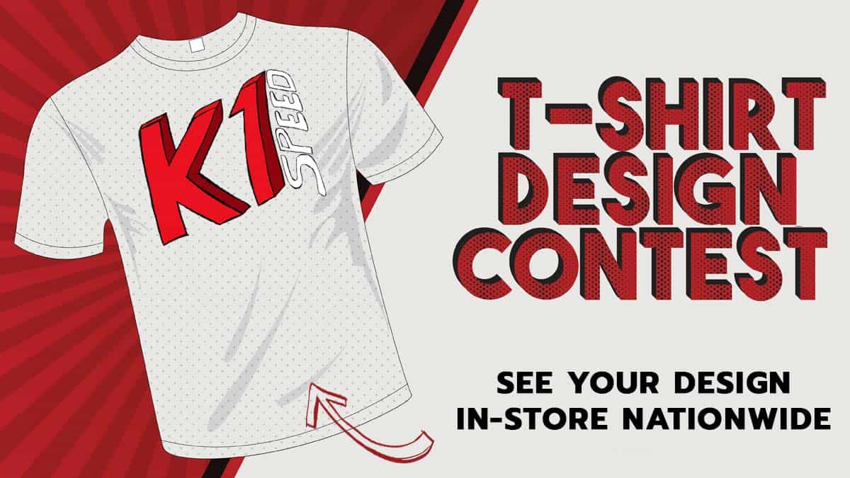 graphic featuring a blank t shirt and text reading t-shirt design contest, see your design in-store nationwide