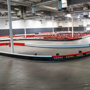 another shot of the indoor kart track inside k1 speed corona