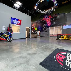 the lobby of k1 speed boise