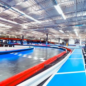 the indoor go kart track at k1 speed daytona