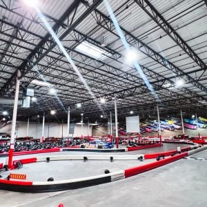 the indoor kart track inside k1 speed tampa bay