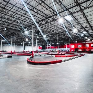 the indoor kart track inside k1 speed tampa bay