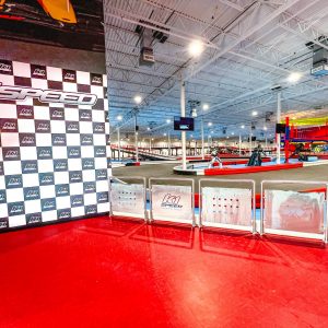 The podium area at K1 Speed Caguas