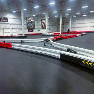 another shot of the go kart track inside k1 speed new orleans