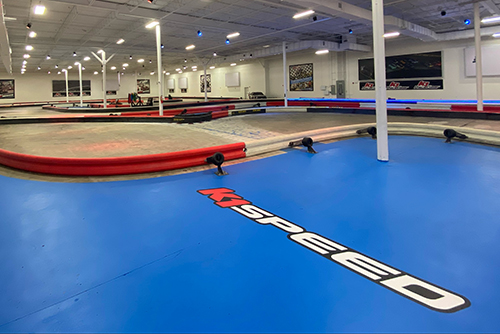 the indoor track inside k1 speed daytona beach