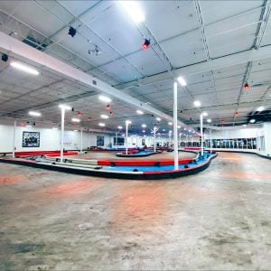 a section of indoor track at k1 speed orlando
