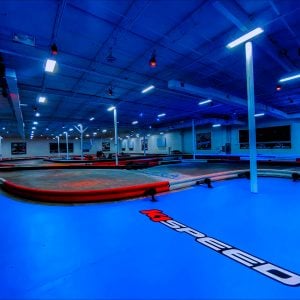the indoor track at k1 speed orlando on i drive