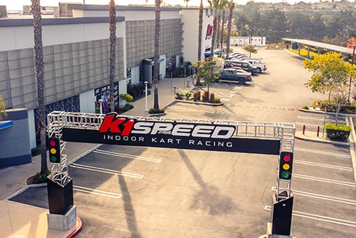 featured image for k1 speed chula vista featuring start/finish lights in parking lot