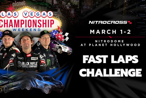 graphic advertising the nitrocross fast laps challenge at k1 speed las vegas to win tickets to the nitrocross event