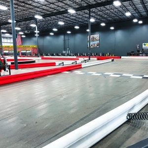 the start finish straight at k1 speed des moines