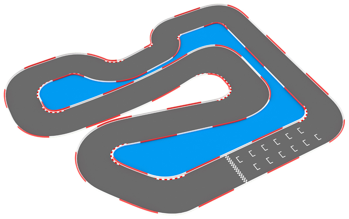 K1 Speed Des Moines Track Map