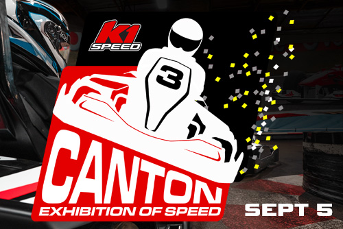 canton exhibition of speed graphic featuring logo and date of september 5