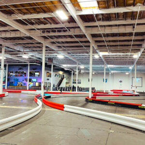 the indoor karting track at k1 speed tukwila
