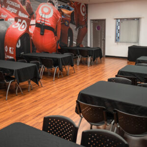 One of the meeting rooms at K1 Speed Dallas